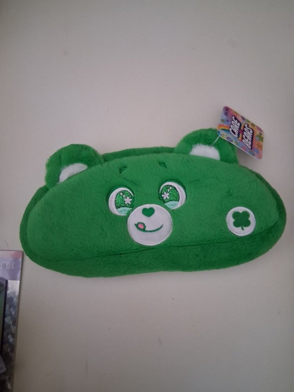 Care Bears Soft Pencil Case NWT Green